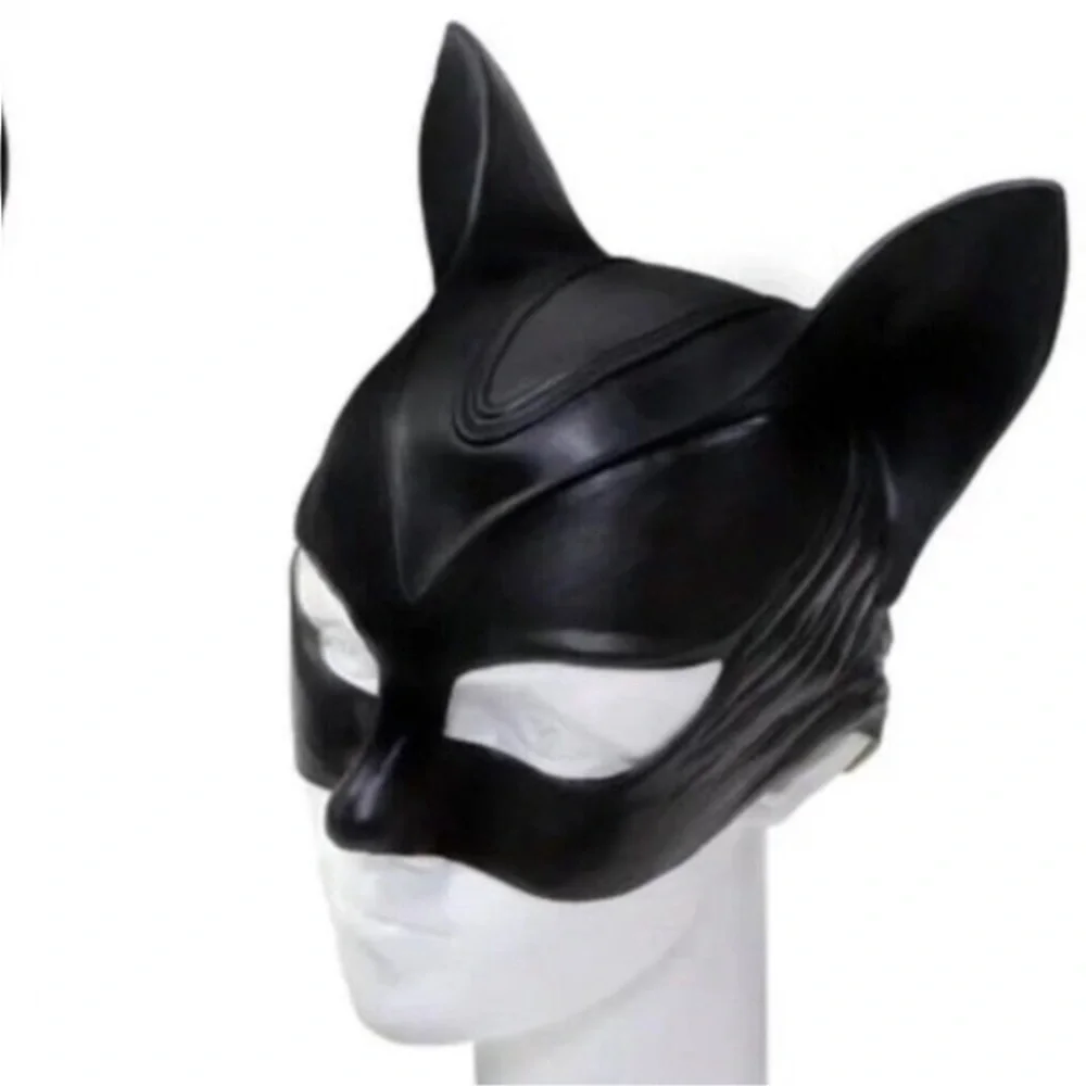 Cat Woman Face Latex Mask Cosplay Batman Catwoman CostumeHalloween